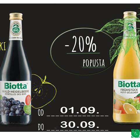 BIOTTA® -20% POPUSTA CEO SEPTEMBAR